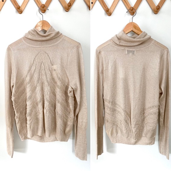 Anthropologie Shimmer Savine Turtleneck by Angel of the North - Picture 3 of 5